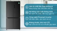 Tủ lạnh Beko Inverter 553 lít Multi Door GNO51651KVN