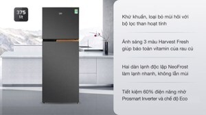 Tủ lạnh Beko Inverter 375 lít RDNT401I50VK