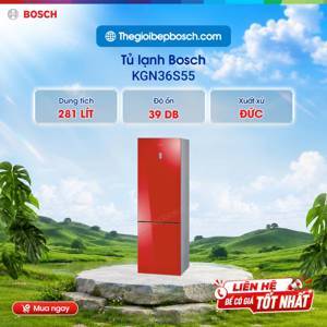 Tủ lạnh Bosch Inverter 281 lít KGN36S55