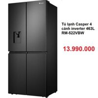 Tủ lạnh Casper Inverter 463 lít RM-522VBW