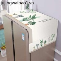 Tủ Lạnh Chống Bụi Bao Vải Đơn Cửa Đôi Top Có Thể Bảo Quản Chống Bụi Khăn Hộ Gia Đình Phong Cách Mới Máy Giặt Vỏ Bảo Vệ