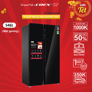 Tủ lạnh Coex Inverter 546 lít RS-4001MSG