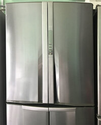 Tủ lạnh cũ SANYO SR-FS44J 6 cánh ,vỏ inox ,INVERTER GAS R600A