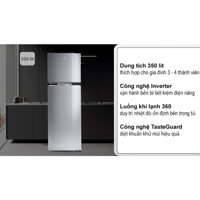 Tủ lạnh Electrolux Inverter 350 lít ETB3700H-A – THÁI LAN
