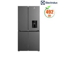 Tủ lạnh Electrolux UltimateTaste 4 cánh 492L EQE4960A-B( Lấy nước ngoài. Chức năng làm đông nhanh, bộ lọc than hoạt tính, màu ghi)