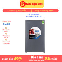 Tủ lạnh Funiki FR 91CD-tủ lạnh mini 90 lít tiết kiệm điện 75W/ngày-bảo hành 24 tháng toàn quốc