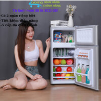 Tủ lạnh gia dụng hai cửa nhỏ hai người tủ đông mini tủ đông lạnh ký túc xá cho thuê một người