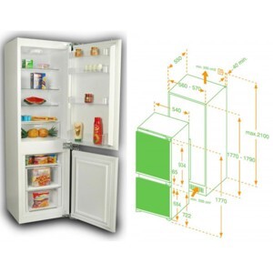 Tủ lạnh Hafele 235 lít HF-BI60A 533.13.020