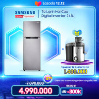 Tủ lạnh hai cửa Samsung Digital Inverter 243L - RT22FARBDSA/SV [bonus]