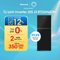 Tủ lạnh Hisense Inverter 205 lít RT256N4EBN Diệt khuẩn khử mùi, Bảo hành 3 năm