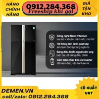 Tủ lạnh Hitachi 4 cánh màu đen R-FW650PGV8(GBK) năm 2019 DEMEN