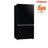 Tủ lạnh Hitachi 569L R-WB640VGV0-GBK ( đen,  4 cánh, ngăn đông dưới, ngăn chân không; Đông mềm; Đá rơi; CSPF 1.81