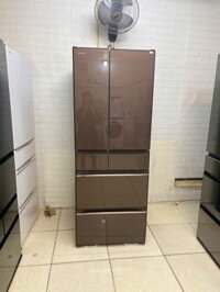 Tủ lạnh Hitachi 617lit mặt kính, 6 cánh 5 ngăn