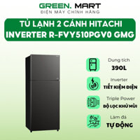 Tủ lạnh Hitachi Inverter 390L R-FVY510PGV0 GMG | Tủ lạnh 2 cánh làm đá tự động và có ngăn đông mềm