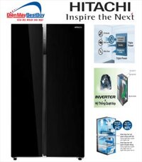 Tủ lạnh Hitachi Inverter 525 lít Mặt Gương đen HRSN9552DGBVN
