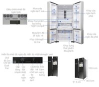 Tủ lạnh Hitachi inverter 640 Lít R-FWB850PGV5(XGR) – THÁI LAN