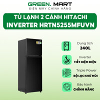 Tủ lạnh Hitachi Inverter HRTN5255MFUVN 240 lít | Tủ lạnh 2 cánh có ngăn trữ chuyển đổi | new 2024
