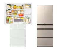 Tủ lạnh Hitachi R-HW62S (617L) cấp đông mềm, mặt thép mẫu mới 2022
