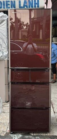 Tủ lạnh HITACHI R-S4200F 415l 5 cánh, sx 2016 gương nâu đỏ cực sang