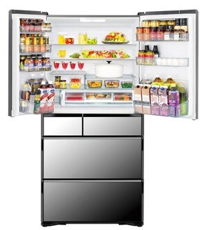 Tủ lạnh Hitachi R-WXC62S, dung tích 615 lít