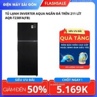 Tủ lạnh Inverter Aqua ngăn đá trên 211 lít AQR-T238FA(FB)