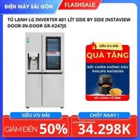 Tủ lạnh Inverter LG InstaView Side By Side 601 lít GR-X247JS