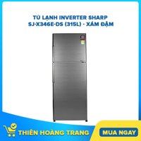 Tủ Lạnh Inverter Sharp SJ-X346E-DS (315L) - Xám Đậm
