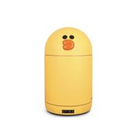Tủ lạnh kiêm loa bluetooth linefriends gấu brown, vịt sally kèm khay tiệt trùng