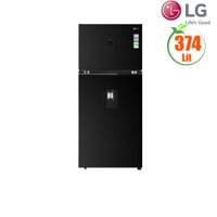 Tủ lạnh LG 374L Inverter GN-D372BLA (Lấy nước ngoài, làm đá tự động, ngăn Fresh 0 zone ). Màu đen