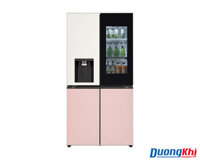 Tủ lạnh LG Dios Side by side màu hồng be 820L