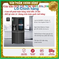 [Tủ lạnh LG GR-X247MC chính hãng ]Tủ lạnh LG Inverter InstaView Door-in-Door 601 lít GR-X247MC (BH 24 tháng tại nhà)- Đậ