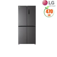 Tủ lạnh LG Inverter 470 lít Multi Door GR-B50BL ( inverter tiết kiệm điện. express freeze cấp đông nhanh chóng, bảng điều khiển ngoài. Màu xám)