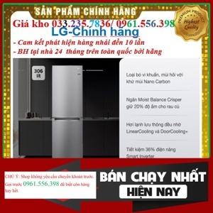 Tủ lạnh LG Inverter 306 lít GR-B305PS