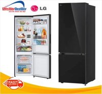 Tủ lạnh LG ngăn đá dưới 335 lít LBB33BLGA màu đen gương [2025]