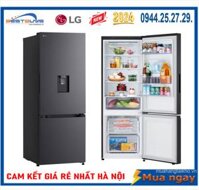 Tủ lạnh LG ngăn đá dưới màu đen 360L LBD33BLM Mới 2024