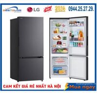 Tủ lạnh LG ngăn đá dưới màu đen 363L LBB33BLM không lấy nước ngoài Mới 2024