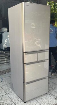 Tủ lạnh mặt gương 5 cánh HITACHI R-S4000HL  DATE 2017 cực đẹp MÀU VÀNG CÁT