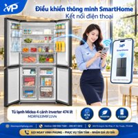 Tủ lạnh Midea 4 cánh Inverter 474 lít MDRF633MIF22VN