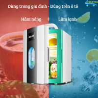 Tủ lạnh mini 10 lít làm lạnh hâm nóng SAST ST-10L dây nguồn ô tô và gia đình