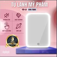 Tủ lạnh mini 10 Lít mặt gương đựng mỹ phẩm chuyên dụng