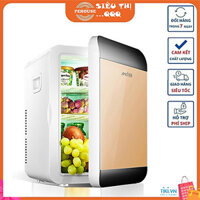 Tủ lạnh mini 2 chiều làm lạnh không làm đá dung tích 22 lít để trên xe hơi hoặc gia đình nhỏ gọn rễ di chuyển – Hàng chính hãng