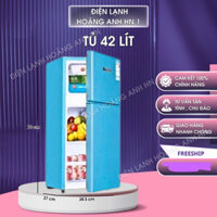 Tủ lạnh mini 42 lít, dàn lạnh vòm giúp tủ lạnh đều,tiết kiệm điện,tủ lạnh có ngăn đá chính hãng điện máy hoàng anh HN