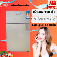Tủ lạnh mini 58 lít , tủ lạnh 2 ngăn tiết kiệm điện,không gây tiếng ồn,dùng để trữ sữa,gia đình nhỏ,nhập khẩu chính hãng