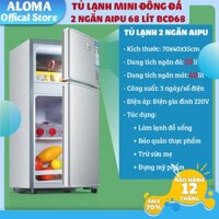 Tủ Lạnh Mini 68 Lít  2 Ngăn Tiện Lợi Làm Đá Nhanh, Bảo Quản Thực Phẩm An Toàn Bảo Hành 12 Tháng