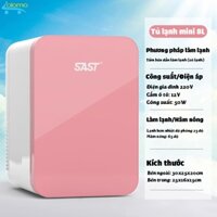 Tủ Lạnh Mini 8L Đựng Mỹ Phẩm Thực Phẩm Đồ uống -Tủ Lạnh Mini Gia Đình Làm Lạnh Nhanh, Tiết Kiệm Điện