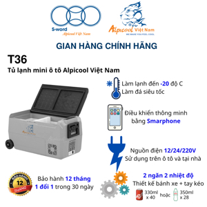 Tủ lạnh Alpicool 36 lít T36