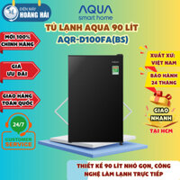 Tủ lạnh mini Aqua 90 lít AQR-D100FA (BS) màu đen, tiết kiệm điện, sinh viên
