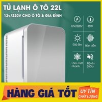 Tủ Lạnh Mini Cho Ô Tô 12V-220V 22 Lít (Làm Mát Và Giữ Ấm)