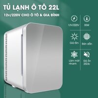 Tủ Lạnh Mini Cho Ô Tô 12V-220V 13 Lít (Làm Mát Và Giữ Ấm)