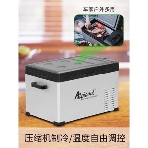 Tủ lạnh mini dùng trong nhà và trên ô tô xe hơi Alpicool C15, 15L